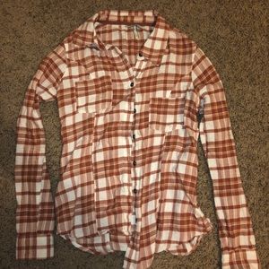 BKE Buckle Fall Flannel Plaid Button Up Soft